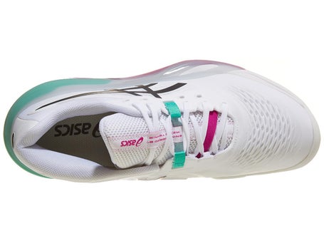 Asics Gel Resolution X White/Aurora Green Mens Shoes
