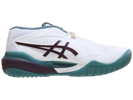 Asics Gel Resolution X 2E White/Aubergine Mens Shoes