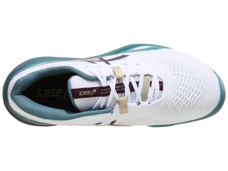 Asics Gel Resolution X 2E White/Aubergine Mens Shoes