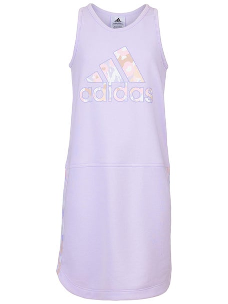 adidas Girls Spring 3 Stripe Dress