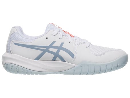 Asics Gel Resolution X GS White/Grey Blue Junior Shoes