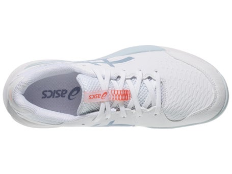 Asics Gel Resolution X GS White/Grey Blue Junior Shoes