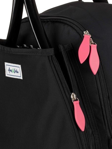 Ame & Lulu Game On Tennis Backpack Black/Coral