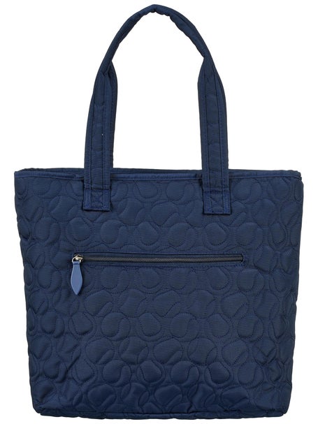 Ame & Lulu Tennis Court Carryall Tote Quilted Navy