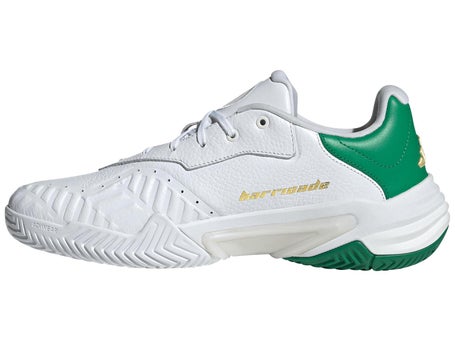 adidas Barricade 13 Leather White/Green Mens Shoes
