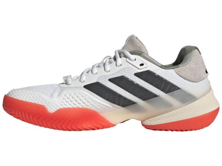 adidas Barricade 14 White/Carbon/Orange Mens Shoes