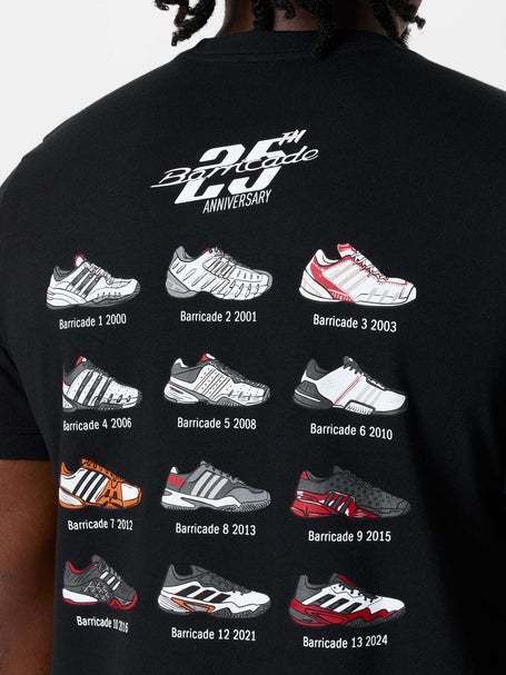 adidas Mens Barricade Anniversary T-Shirt