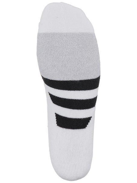 adidas Mens Cushioned II 3-Pack No Show Socks White