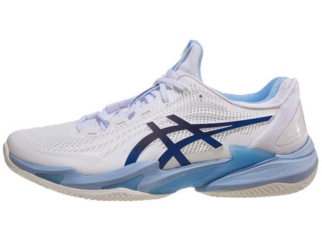 Asics Court FF 3 Novak Clay White/Blue Mens Shoes