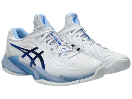 Asics Court FF 3 Novak White/Tuna Blue Mens Shoes