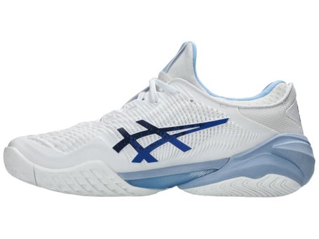 Asics Court FF 3 Novak White/Tuna Blue Mens Shoes