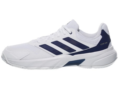 adidas CourtJam Control 3 White/Dark Blue Mens Shoes