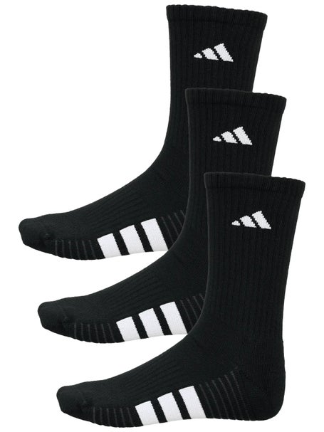 adidas Mens Cushioned 4.0 3-Pack Crew Sock Black