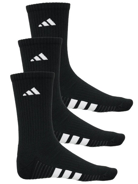 adidas Mens Cushioned 4.0 3-Pack Crew Sock Black
