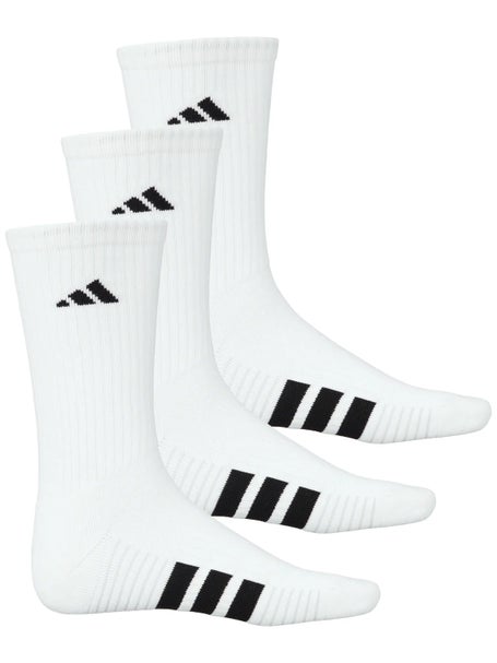 adidas Mens Cushioned 4.0 3-Pack Crew Sock White