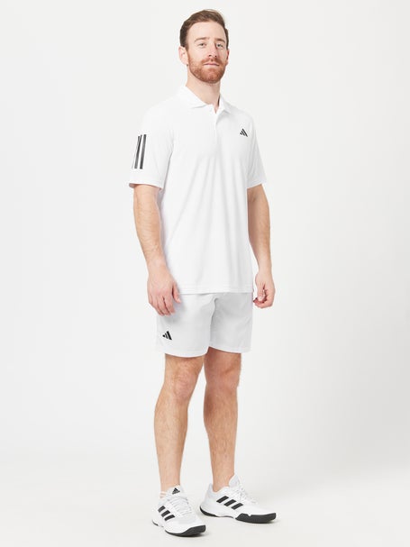 adidas Mens Core Club 3 Stripe Polo