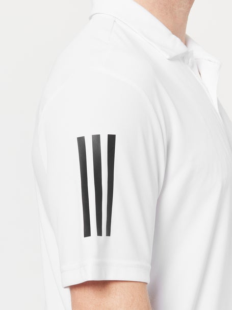 adidas Mens Core Club 3 Stripe Polo