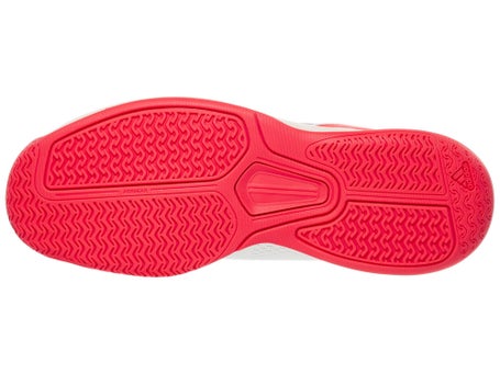 adidas CourtFlash PB White/Red Mens Pickleball Shoes