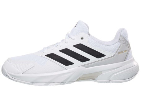 adidas CourtJam Control 3 White/Black Mens Shoe