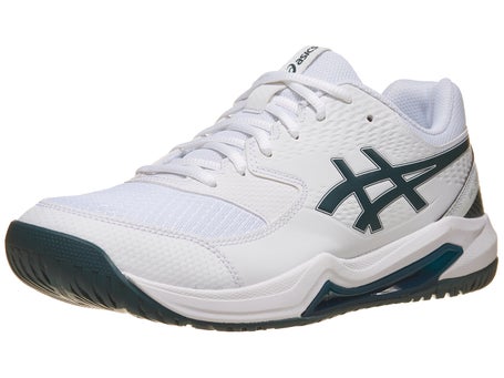 Asics Gel Dedicate 8 2E White/Saxon Gn Mens Shoes