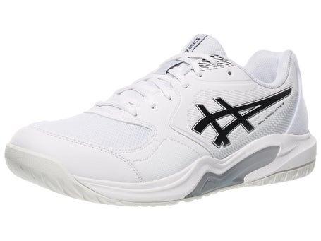 Asics Gel Dedicate 9 2E White/Black Mens Shoes