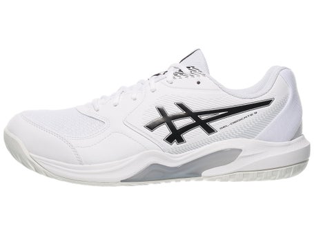 Asics Gel Dedicate 9 2E White/Black Mens Shoes