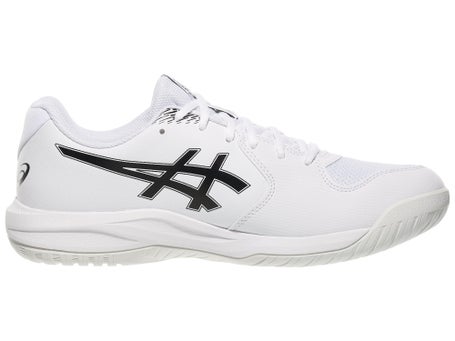 Asics Gel Dedicate 9 2E White/Black Mens Shoes