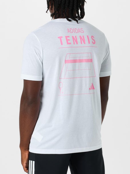 adidas Mens Fall Logo Graphic T-Shirt - White
