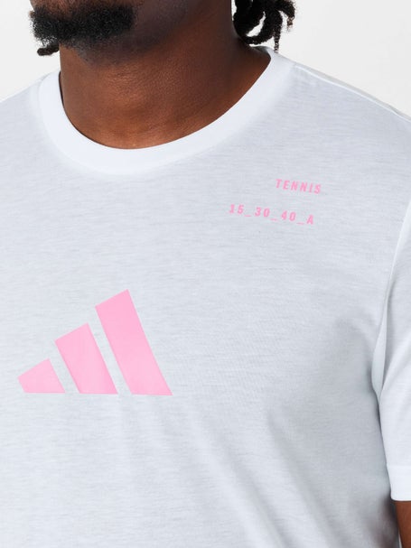 adidas Mens Fall Logo Graphic T-Shirt - White