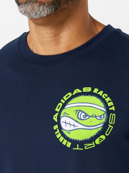 adidas Mens Fall Racquet Graphic T-Shirt