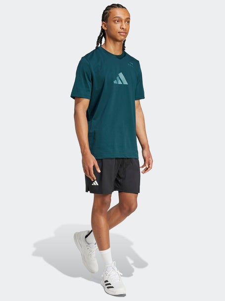 adidas Mens Fall Tennis Logo Graphic T-Shirt
