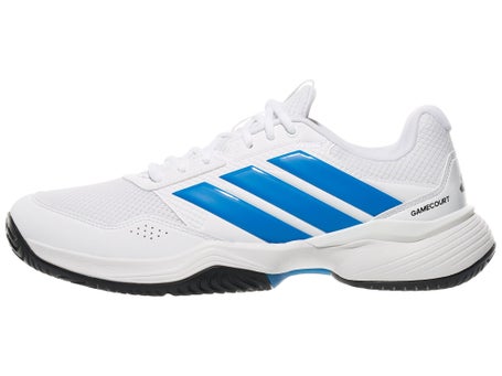adidas GameCourt 3 White/Lucid Blue Mens Shoes