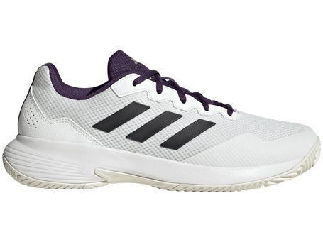 adidas GameCourt 2 White/Bk/Plum Mens Shoes