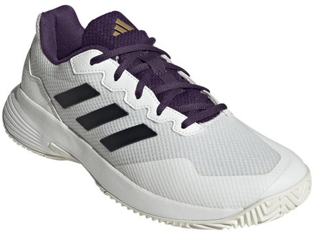 adidas GameCourt 2 White/Bk/Plum Mens Shoes