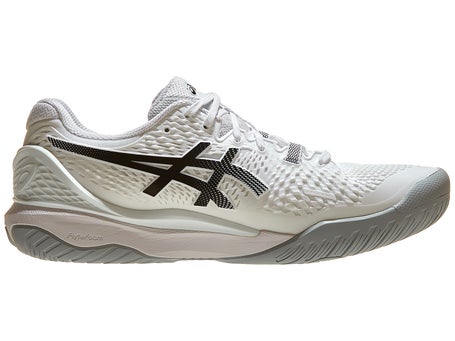 Asics Gel Resolution 9 White/Black Mens Shoes