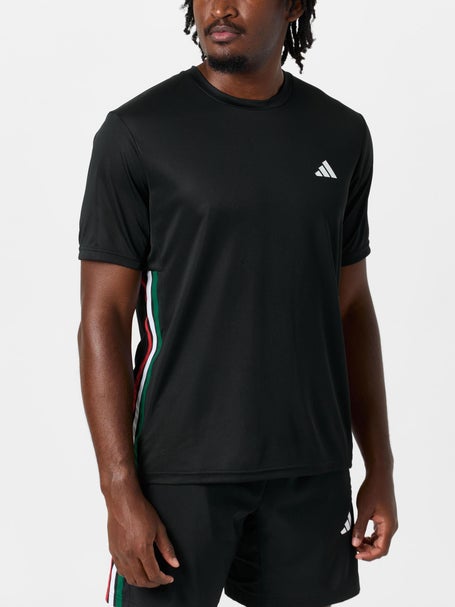adidas Mens Summer Country 3 Stripe Top