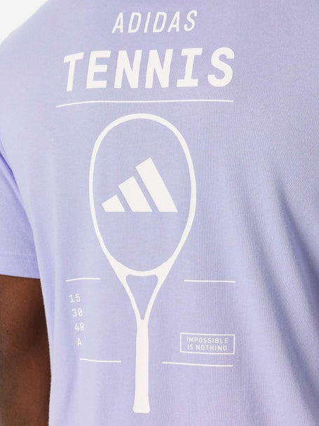 adidas Mens Spring Tennis Logo T-Shirt