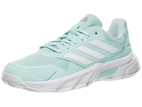 adidas CourtJam Control 3 Halo Mint/White Womens Shoes