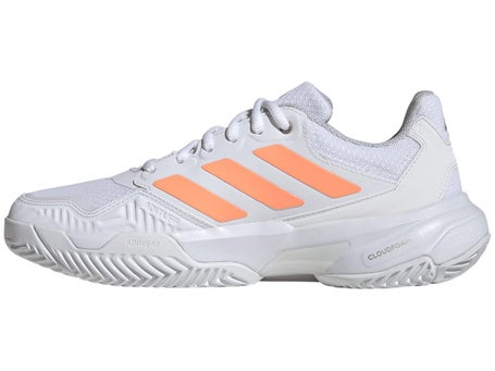 adidas CourtJam Control 3 White/Orange Womens Shoes