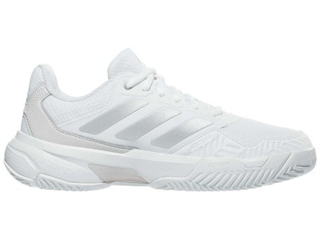 adidas CourtJam Control 3 White/Silver Womens Shoes