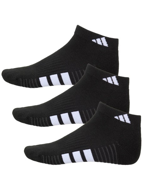 adidas Womens Cushioned 4.0 3-Pack Low Cut Socks Black