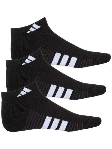 adidas Womens Cushioned 4.0 3-Pack Low Cut Socks Black