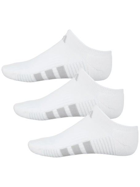 adidas Womens Cushioned 4.0 3-Pack No Show Socks White