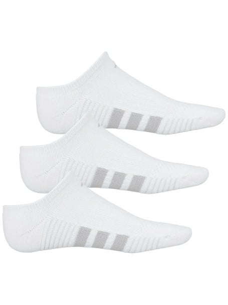 adidas Womens Cushioned 4.0 3-Pack No Show Socks White