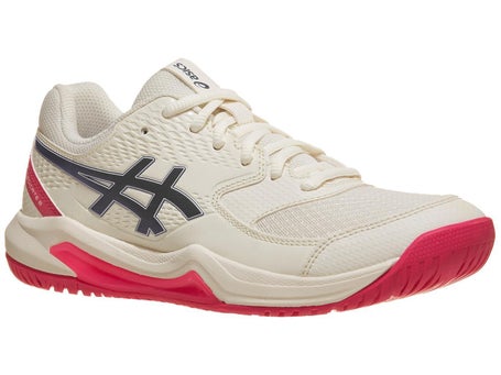 Asics Gel Dedicate 8 Cream/Dk Cobalt Womens Shoes