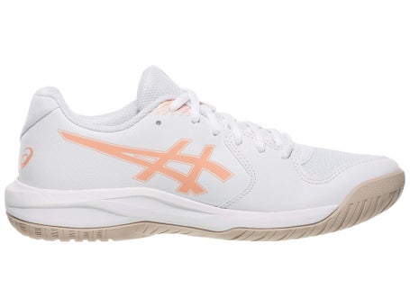 Asics Gel Dedicate 9 Wh/Cantaloupe Womens Shoes