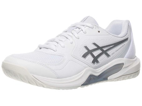 Asics Gel Dedicate 9 Wide White/Silver Womens Shoes