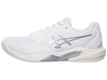Asics Gel Dedicate 9 Wide White/Silver Womens Shoes