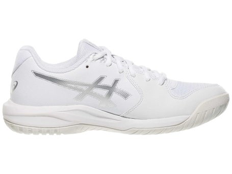Asics Gel Dedicate 9 Wide White/Silver Womens Shoes