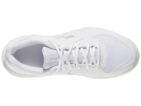 Asics Gel Dedicate 9 Wide White/Silver Womens Shoes